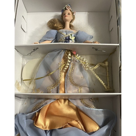 Barbie Angels of Music Collection 1st: Harpist Angel NRFB - Picture 9 of 14